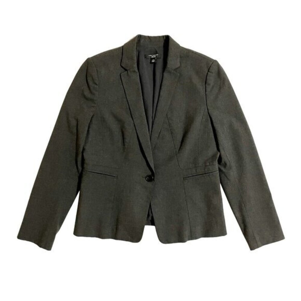 Ann Taylor Women's Dark Gray Blazer Jacket SZ 10P